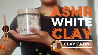 ASMR WHITE CLAY CRUNCH - Short Video (South African Clay)