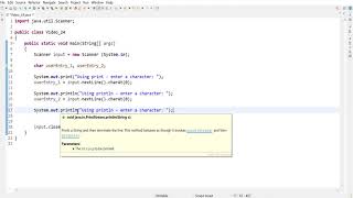 Java 24: println vs print and using char datatypes