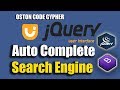 How to create a Auto Complete Search Engine