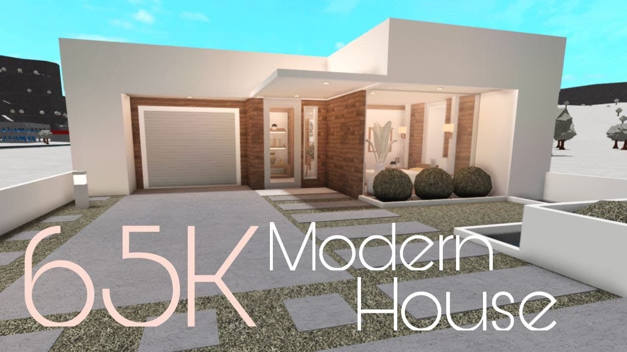 BLOXBURG: 65K MODERN HOUSE | NO-GAMEPASS - YouTube