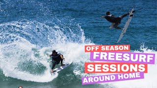 Off-season free surfing around home