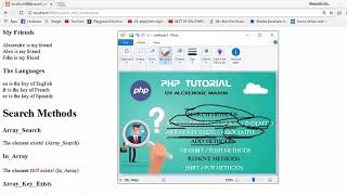 PHP Tutorial #03 Array Methods ( Search, Add and Remove methods )