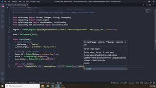 5 Connecting Our Python App + SQLAlchemy ORM to a Database