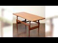 danish modern teak coffee u0026 dining table by kai kristiansen