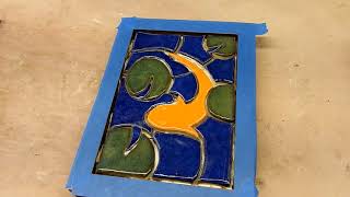 Robert Hitt Demonstrates a Ceramic Tile Mosaic