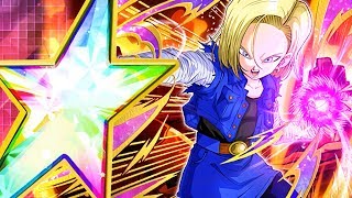 BAD BEFORE THE EZA? 100% RAINBOW STAR INT ANDROID 18! (DBZ: Dokkan Battle)