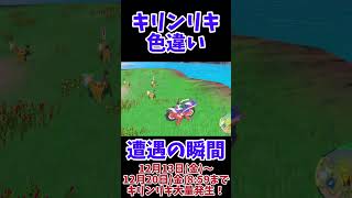 キリンリキ色違い遭遇の瞬間 #Shorts #ポケモン #ポケモンsv #色違い #藍の円盤