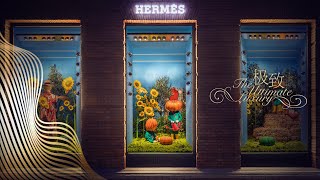 Window Display | Autumn Windows of Hermès Maison in Shanghai 2019