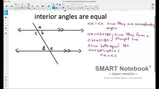 Foundations of Math 11: 2.2 Angles Formed by Parallel Lines