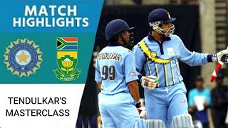 India vs South Africa | Tendulkar's Masterclass Secures ODI Series | Baroda 2000 Highlights