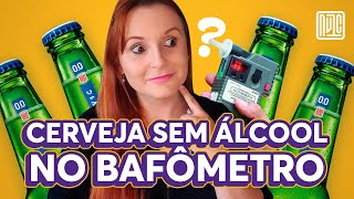 Cerveja sem álcool e bombom de licor no bafômetro