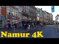 Namur, Belgium Walking tour [4K]. Capital of Wallonia.