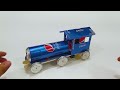 como fazer um trem com latas de pepsi 🚂 carros em casa diy toy train