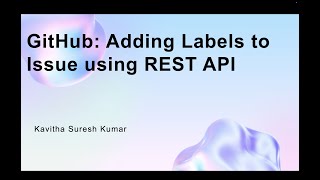 GitHub: Adding Labels to Issue using REST API