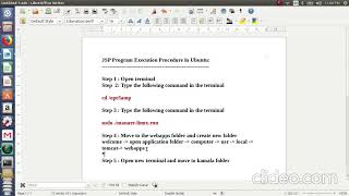 3 JSP Program execution in Linux