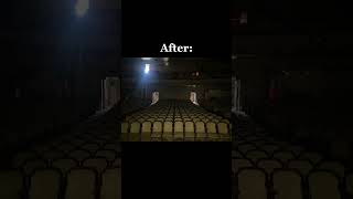 Massive abandoned church/theatre before vs after…