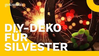 DIY-Deko-Ideen für den Silvester-Tisch