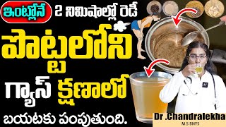 పొట్టలో గ్యాస్ మొత్తం క్షణాల్లో మాయం | Instant Relief for Gas Pain Telugu | Dr  Chandralekha