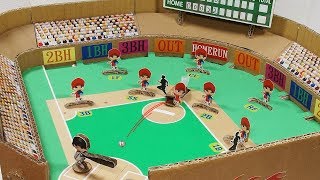 DIY 3D Cardboard Baseball Game