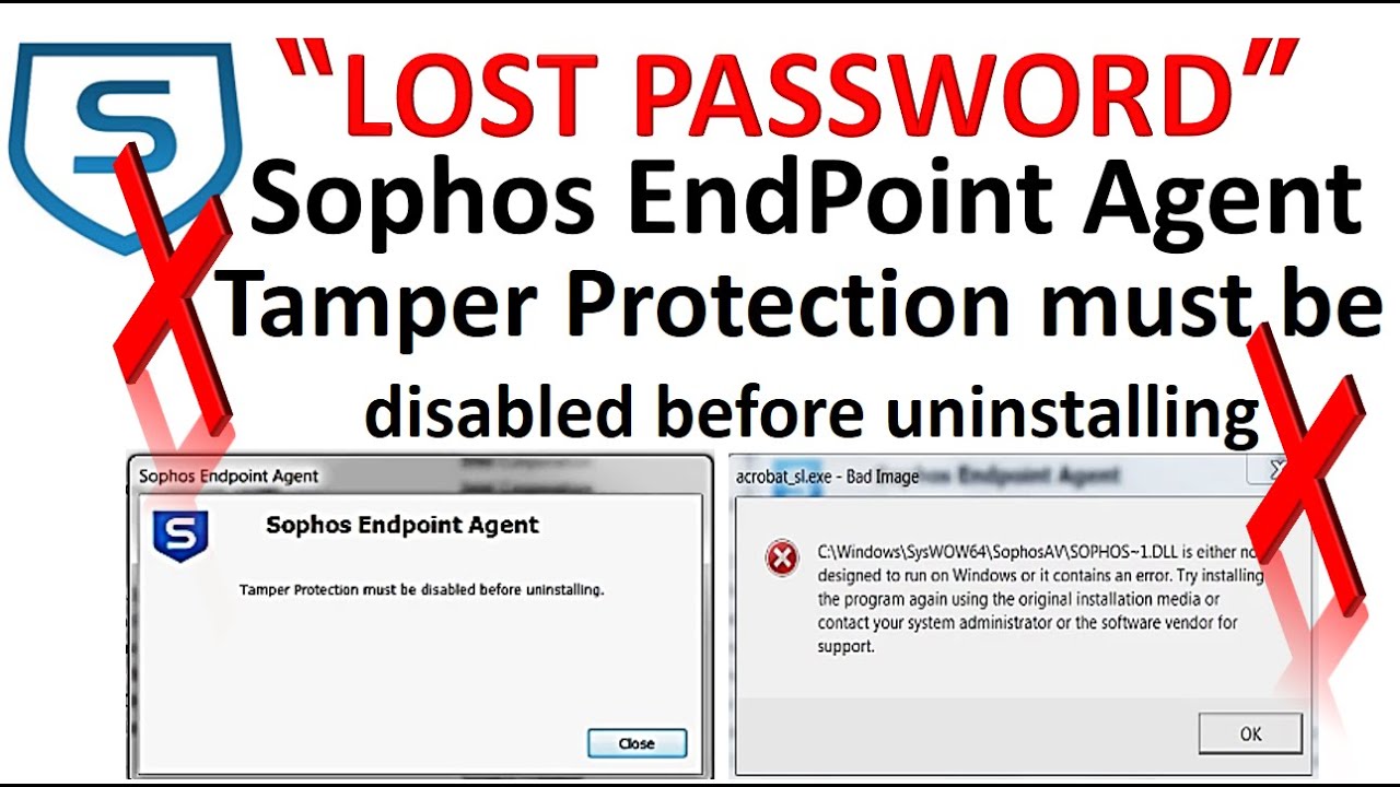 Uninstall SOPHOS Endpoint Agent TAMPER Protection Without PASSWORD ...