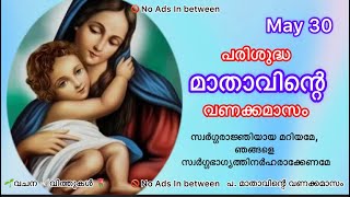 30 May -പരിശുദ്ധ മാതാവിന്റെ വണക്കമാസം #stmary #mathavintevanakkamasam #prarthana #rosary #christian