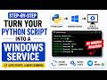 How to Run Claude Python Script as a Windows Service