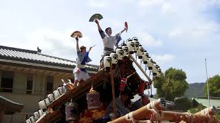 2023年5月4日 弓場だんじり 宮入 弓弦羽神社にて