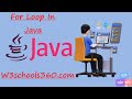 For Loop in Java | Hindi | W3schools