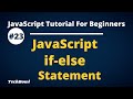 if-else statement in JavaScript | JavaScript control statement Tutorial (Hindi)