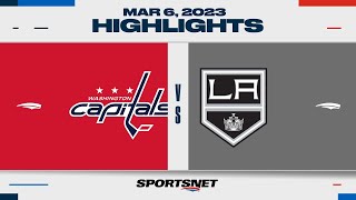 NHL Highlights | Capitals vs. Kings - March 6, 2023