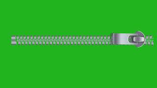 Zip Opener Animation Realistic Zipper Opening Effect Green Screen HD 1080p Free
