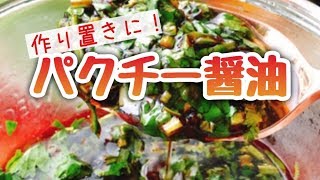 【パクチーレシピ】パクチー醤油の作り方【作り置き】卵かけご飯や蒸し鶏に！