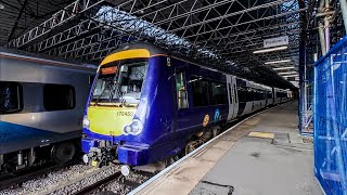 Dramatic Diesel! Northern 'Class 170' screams off of Scarborough! - Departure -