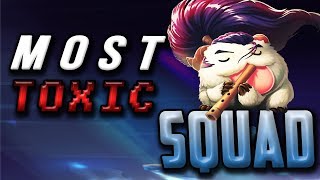 MOST TOXIC SQUAD!!! | HOW TO LOSE FRIENDS 101 | NASUS TOP - Trick2G