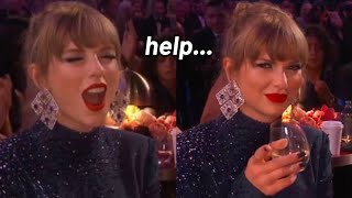 Taylor swift being the SWEETEST DRUNK at the Grammy's 2023