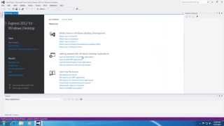 Creating a C++ Project In Visual Studio 2012