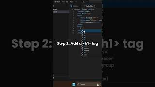 HTML Hello World 🌍 | Beginner Web Dev Tutorial (Shorts)