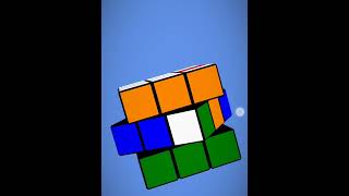 how to make India flag in 3 by 3 Rubik's cube 🇮🇳🇮🇳🇮🇳💕🙏🙏👍👍