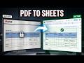 How To Convert PDF To Google Sheets (Quick and Easy)