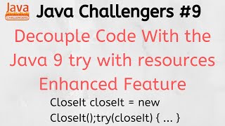 Java Challengers #9 - Java 9 Core Exceptions Classes