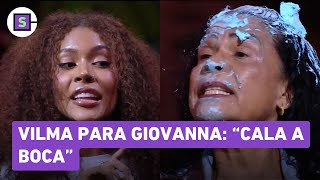 BBB 25: 'CALA A BOCA': Vilma BRIGA com Giovanna ao vivo durante o Sincerão