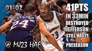 Michael Jordan Highlights vs Nets (2001.10.20) - 41pts, Announcing HIS RETURN!