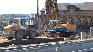 Neubrandenburg: Bauarbeiten Brücke Demminer Straße (25.8.2016)