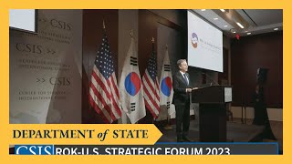 Secretary Blinken remarks at the 8th Annual CSIS Republic of Korea-United States Strategic Forum