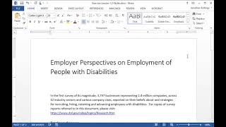 Creating Accessible Documents with Microsoft Word Using Styles
