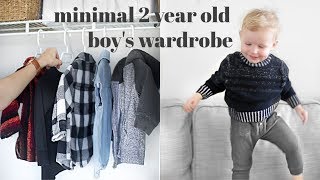 My 2 Year Old Boy's ENTIRE WARDROBE | Minimal & Try On For Fall/Winter!