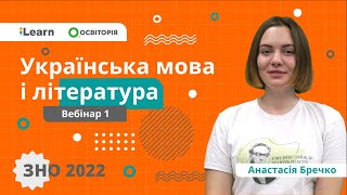 ЗНО-2022. Вебінар 1. Фонетика й орфоепія. Усна народна творчість