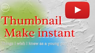 How to make youtube thumbnail