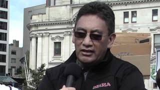 Hone Harawira at Occupy Protest