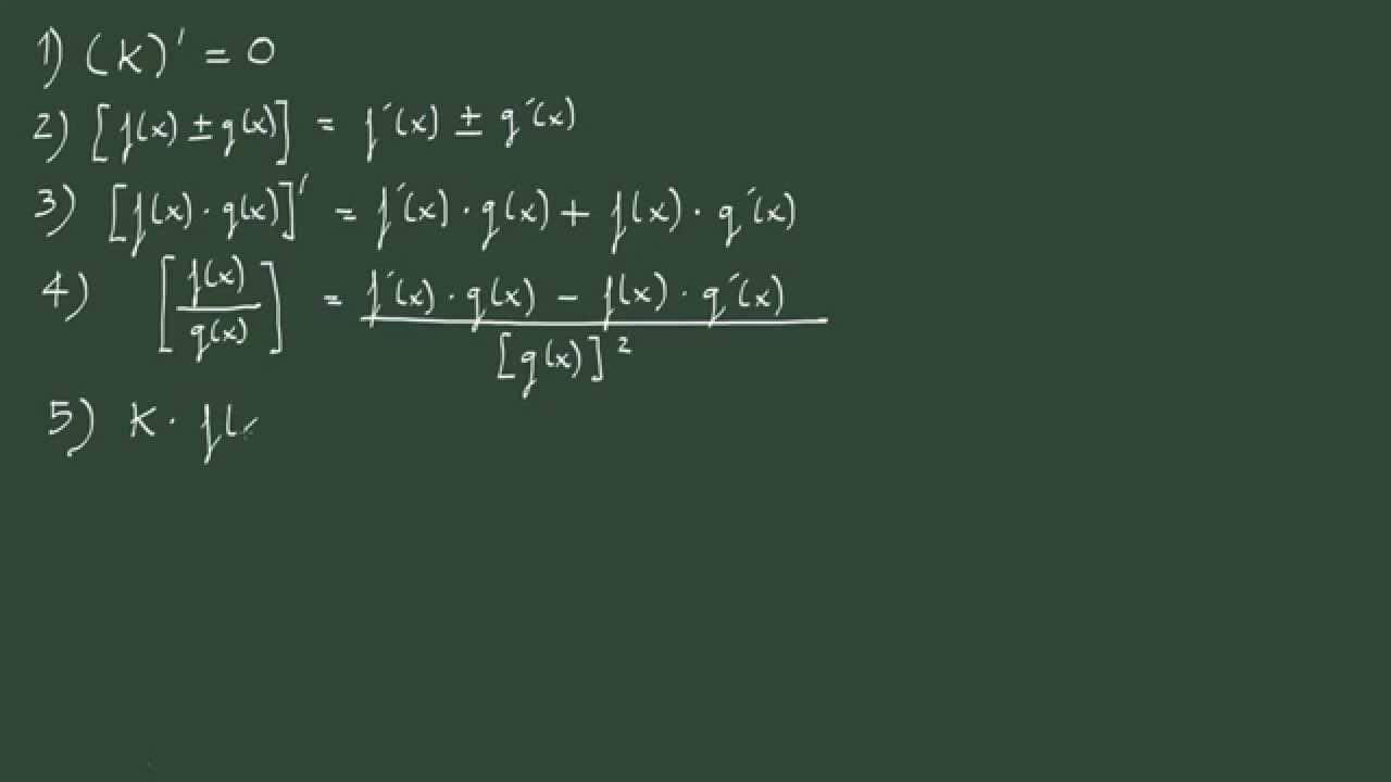 7. Derivadas 7: Propiedades Básicas De Las Derivadas. - YouTube